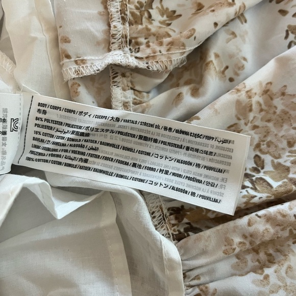 Abercrombie and Fitch Flutter Sleeve Tiered Midi Dress Floral Romantic Small - Picture 5 of 5